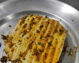 Paneer Steak on spinach rice with makhani gravy recipe step 2 photo