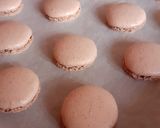 Pas rețetă Macarons cu nucă și cacao 3 fotografie