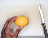 A picture of step 1 of Crab and Apple  Salad.