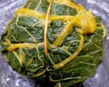 Foto langkah ke 4 dari resep Buntil Daun Pepaya Tidak Pahit Fibercreme.