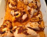 A picture of step 4 of Pesto and yellow pepper chicken.