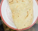 A picture of step 4 of Roti (Chapati).