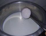 A picture of step 2 of Badam shake.