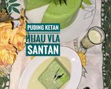 Foto langkah ke 6 dari resep Puding Tapai Hijau Vla Santan.