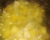 A picture of step 4 of Potato salad wight a side of deviled eggs.