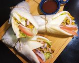 A picture of step 9 of Peri Peri Shawarma.