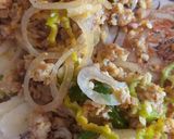 A picture of step 3 of Pizza paratha.