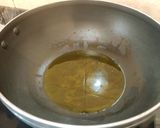 A picture of step 1 of Aloo Gobhi with Methi.