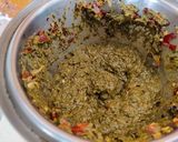 A picture of step 4 of Gongura chutney.