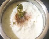 A picture of step 2 of Spring onion Raita.