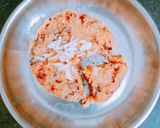 A picture of step 3 of Residue mawa/Milk cake.