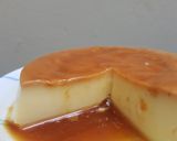 Hình bước làm 6 của món Bánh flan- công thức số lượng nhỏ cho người mới tập làm