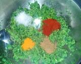 Spinach mutter puri recipe step 3 photo