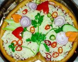 ভেজি হার্ট পিজ্জা 🍕(Veggie Heart Pizza recipe in Bengali) রেসিপির ধাপ 7 ছবি