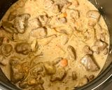 A picture of step 5 of Venison with Wild Mushrooms in Mustard-Honey Sauce.