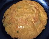 A picture of step 3 of Masala Chilla.