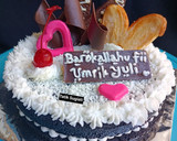 Foto langkah ke 6 dari resep Cake ultah brownies 4 telur.