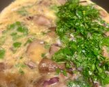 A picture of step 2 of Omelet with Porcini Mushrooms from the Vosges.