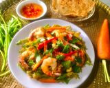 Hình bước làm 7 của món Gỏi rau muống chiên