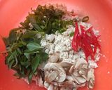 Foto langkah ke 3 dari resep 97. Pepes Tahu Jamur Kemangi.