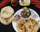 A picture of step 4 of Chole Kulche.