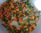 A picture of step 4 of Green gram(pojo) samosas.