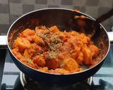 A picture of step 12 of Masala soya chaap.