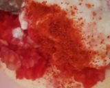 A picture of step 2 of Suji chilla.