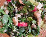 A picture of step 3 of Spinach, Quinoa, and Shrimp Salad.