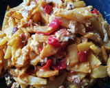 Foto del paso 5 de la receta: Revuelto de papas con chorizo y piquillos
