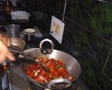 A picture of step 3 of Soyabean Chilli.