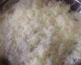 A picture of step 1 of Chicken biryani with mint chutney.