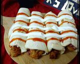 A picture of step 5 of Zinger shawarma.