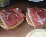 Foto del paso 3 de la receta: Falsa hamburguesa con jamón y verduras asadas