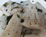 Foto del paso 5 de la receta: Saquitos de bacalao con jamón y salsa de miel y mostaza