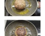 Foto langkah ke 2 dari resep Japanese Hamburg Steak with BBQ Sauce.