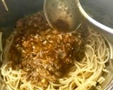 A picture of step 8 of Emily’s Bolognese.
