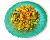 A picture of step 1 of A colorful salad.