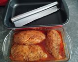 Foto del paso 5 de la receta: Pechugas de pollo marinada y luego braseadas en el horno o en la Airfryer