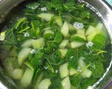 Foto langkah ke 5 dari resep Sayur Bayam + Mentimun kunci.