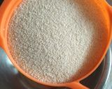 A picture of step 1 of Egyptian Basbousa Cake Without Oven.