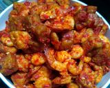 Foto langkah ke 4 dari resep Balado Udang Tahu Tempe.
