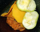 Foto del paso 1 de la receta: 🍕Pizza con masa de: zapallo, zanahoria, calabaza y zapallito 🤘