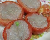 Hình bước làm 2 của món Cà chua nhồi cá thác lác