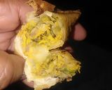 A picture of step 19 of Dengu Samosa (Green grams).