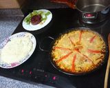 A picture of step 12 of Paella Mixta (Señoret).