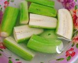 Hình bước làm 1 của món Thịt nhồi chuối xanh