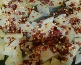 A picture of step 2 of Anday Aloo.