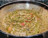 A picture of step 8 of Dhaba style palak paneer.