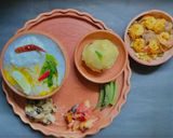 A picture of step 7 of Pakhala or Fermented Rice Platter.
